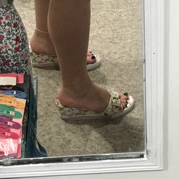Coach Multicolor Wedges - Picture 4 of 4